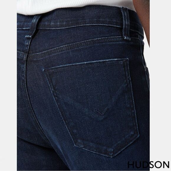 Hudson *NWT* Lana Mid Rise Slim Cut Boyfriend Jean w Rolled Hem in Baby Tonight - Picture 7 of 12